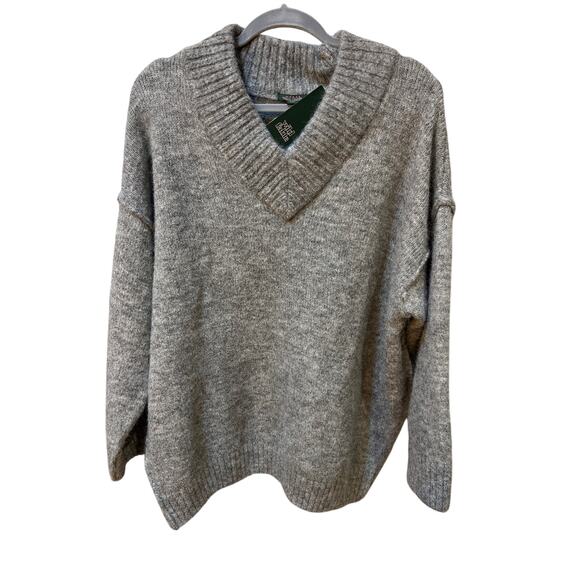Wild Fable Women’s Gray Sweater Size Large Wool Blend Logan Look NWT Cozy Warm - Picture 3 of 10